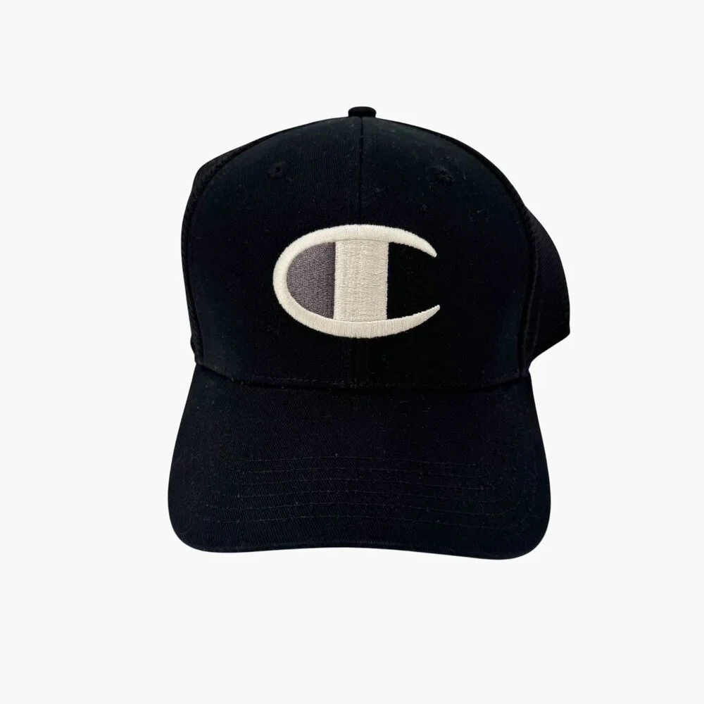 NEW Champion Adult Logan Twill Trucker Hat - Black